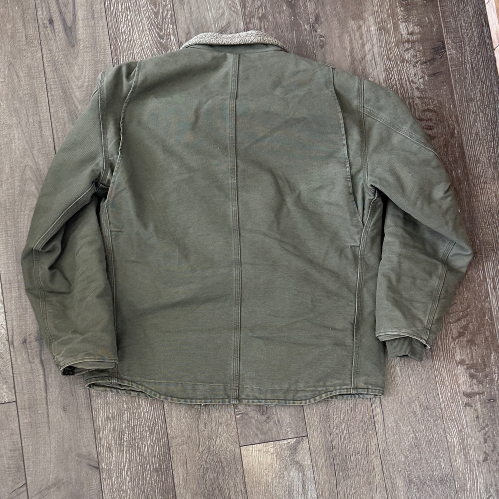Carhartt Olive Green Sherpa lined Jacket - Picture 9 of 9